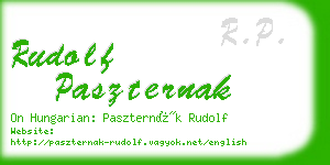 rudolf paszternak business card